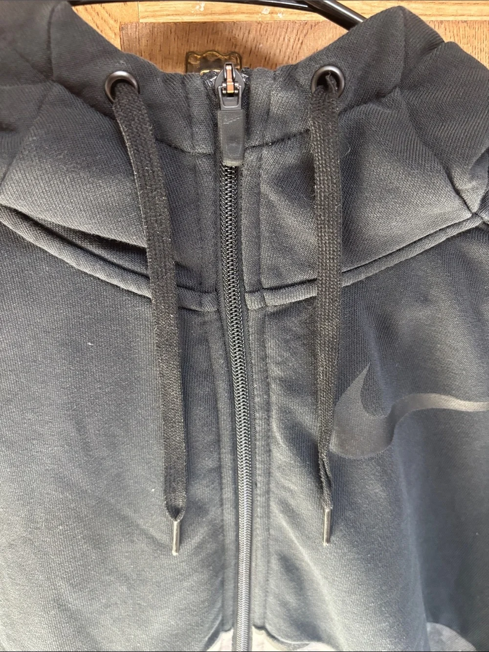 Nike Dri-FIT Full-Zip Black Hoodie Mens Size Medium